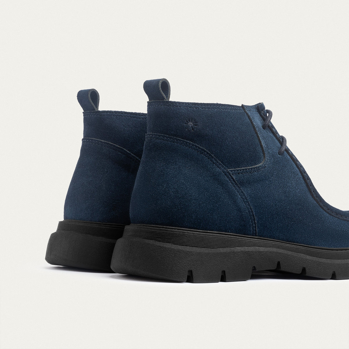 Leather Chukka Boot II — Navy Blue