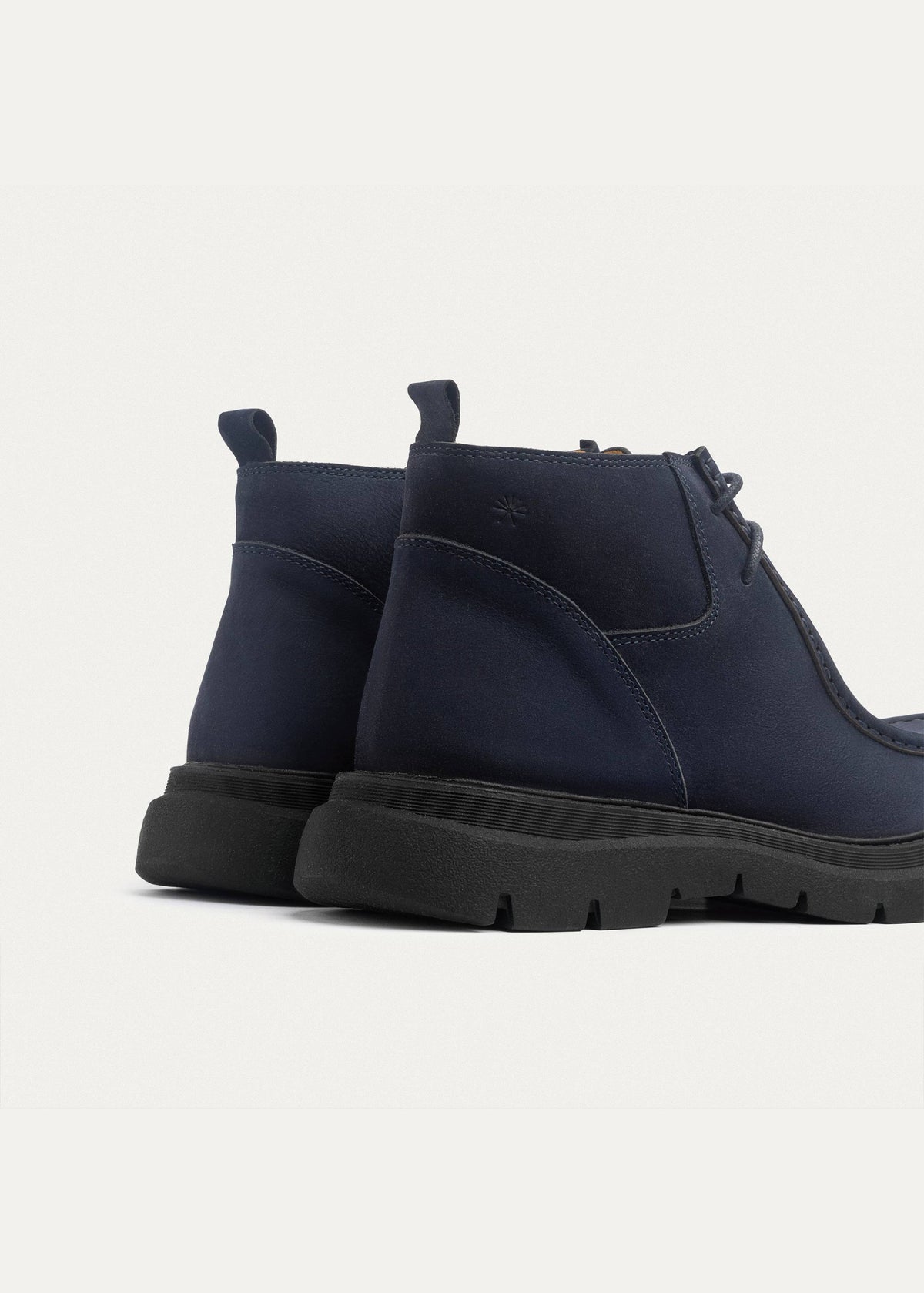 Leather Chukka Boot — Navy Blue