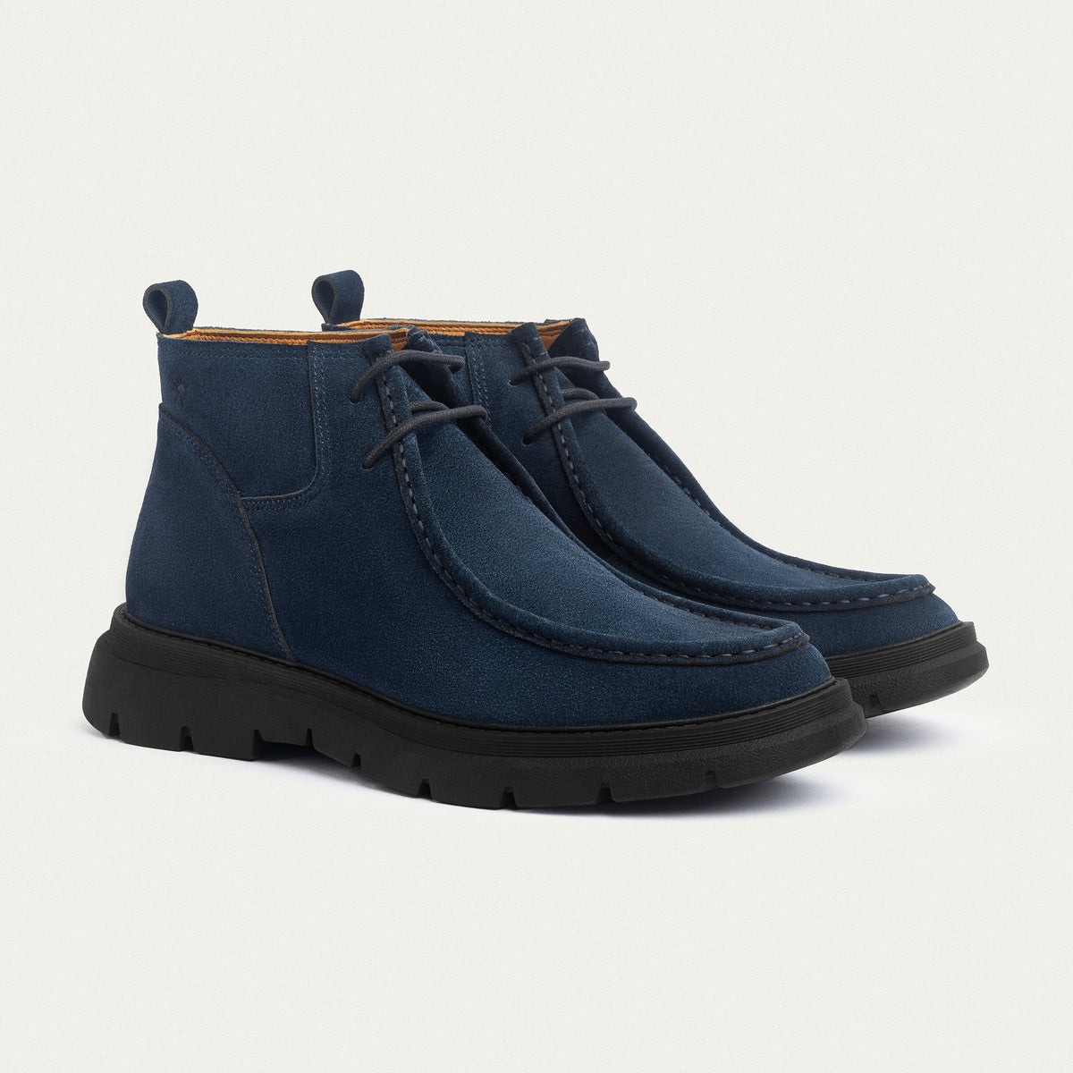 Leather Chukka Boot II — Navy Blue