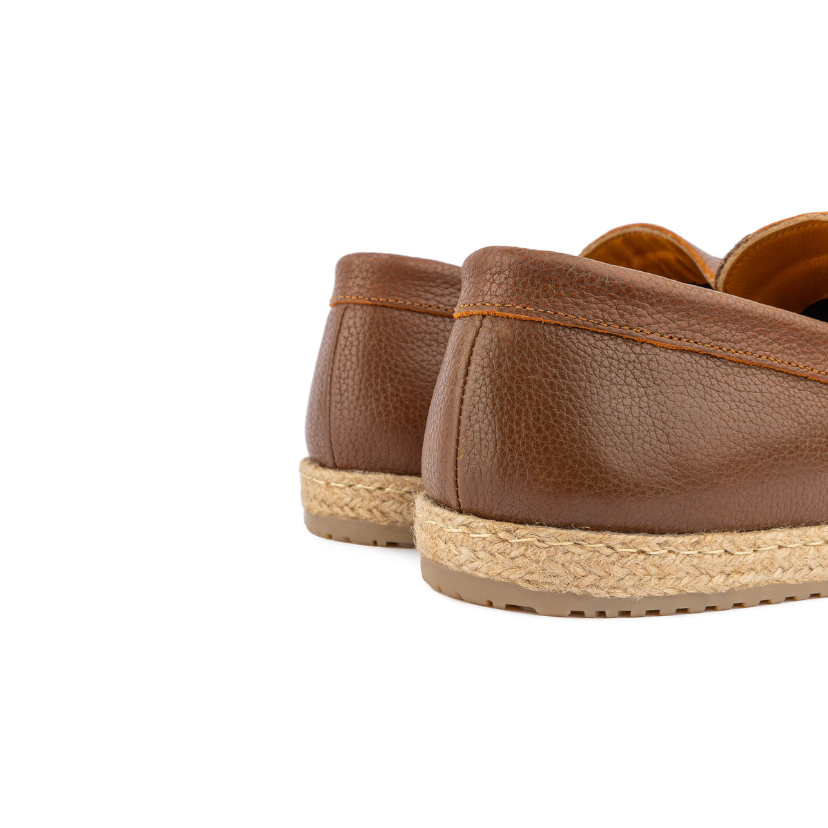 Penny Leather Espadrille — Havana