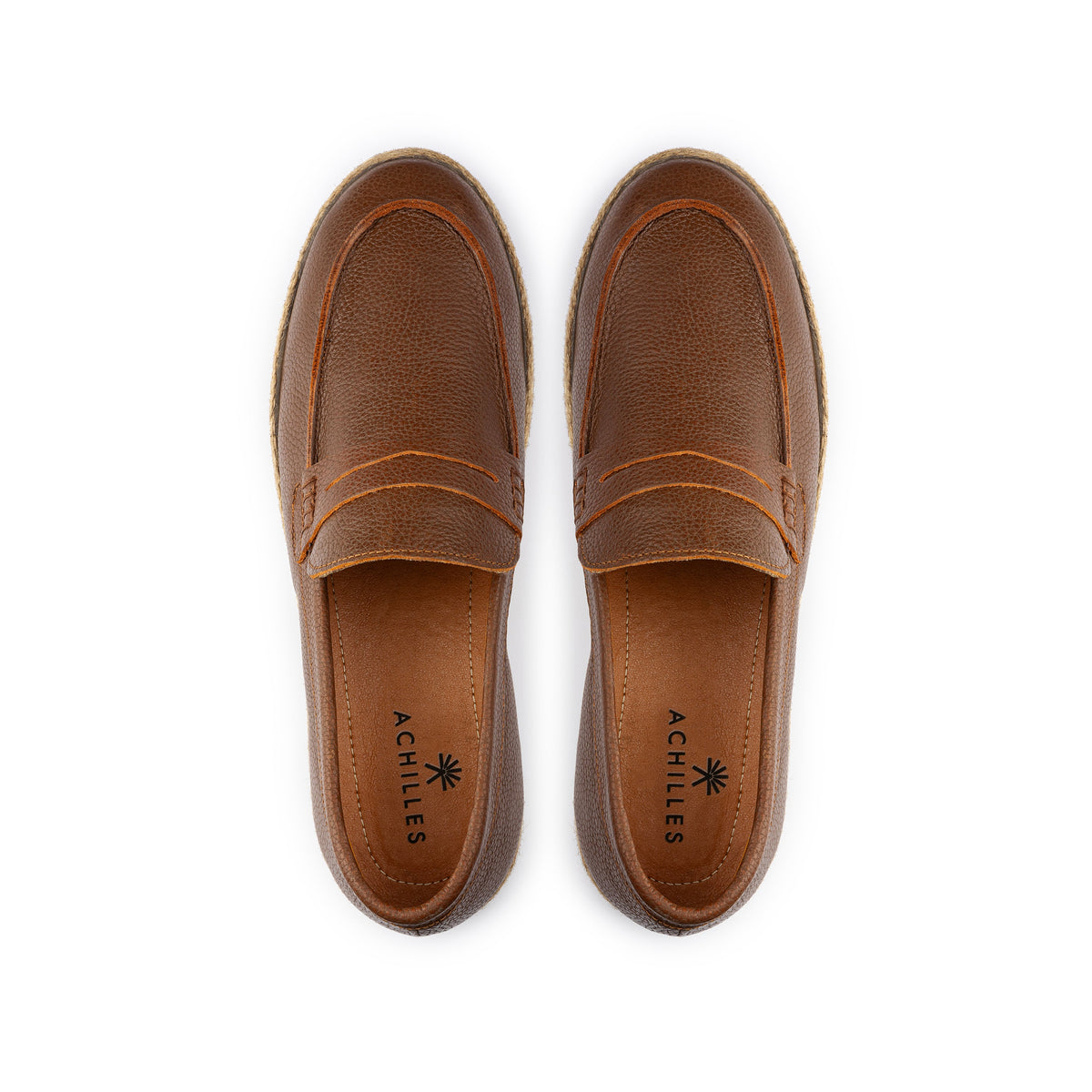 Penny Leather Espadrille — Havana