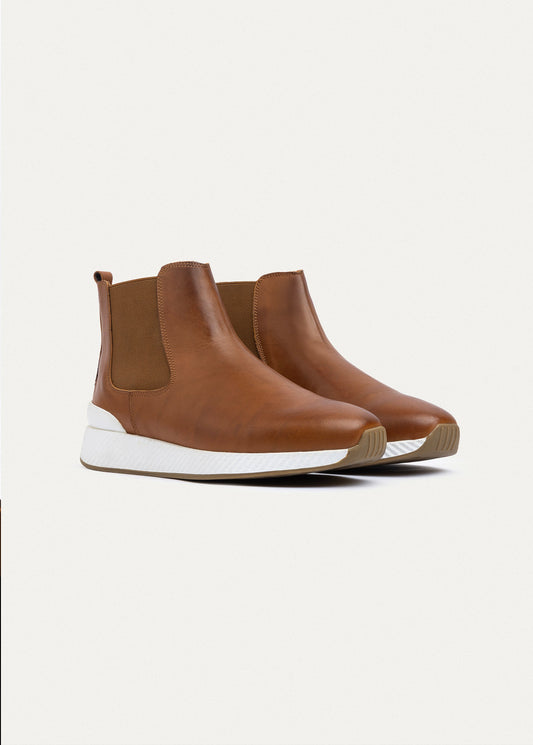 Leather Chelsea Sneaker — Havana