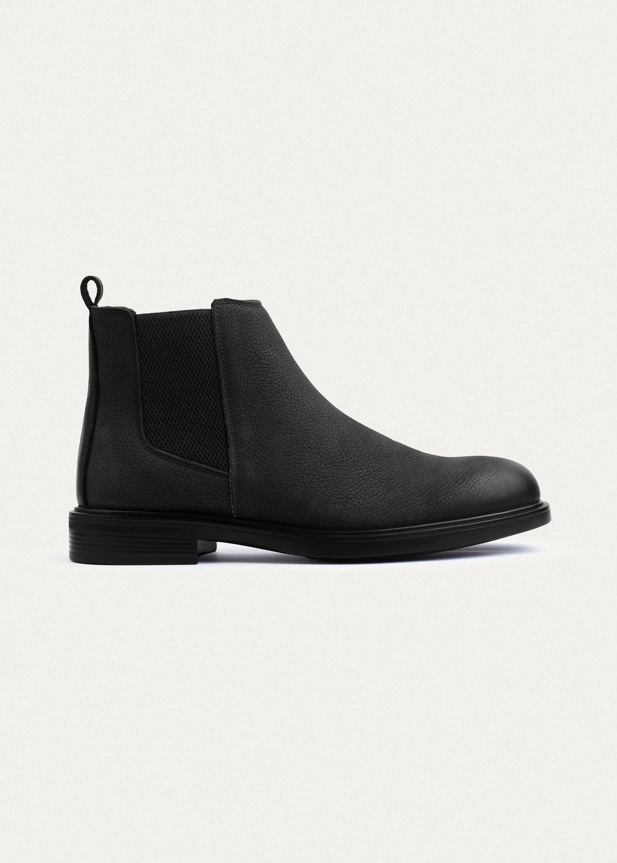 Classic Nubuck Chelsea Boots — Black