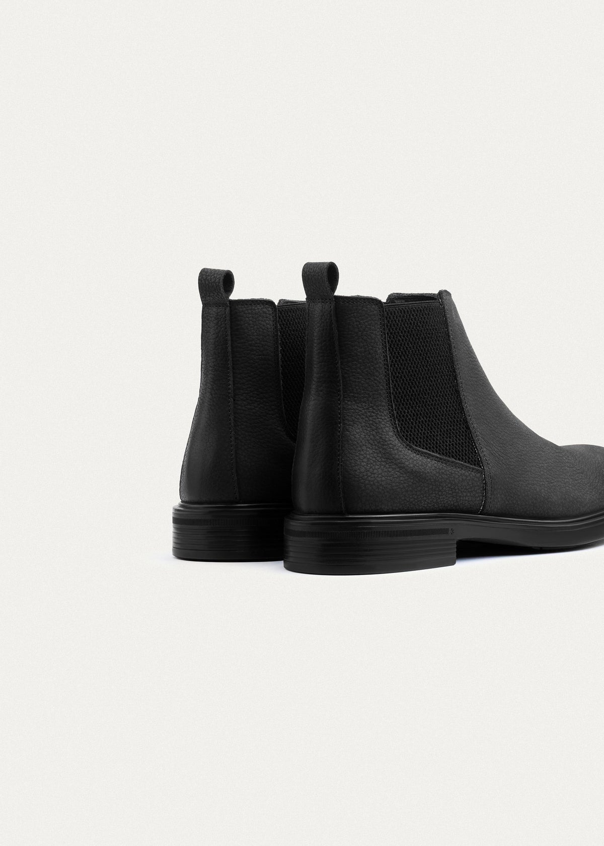 Classic Nubuck Chelsea Boots — Black