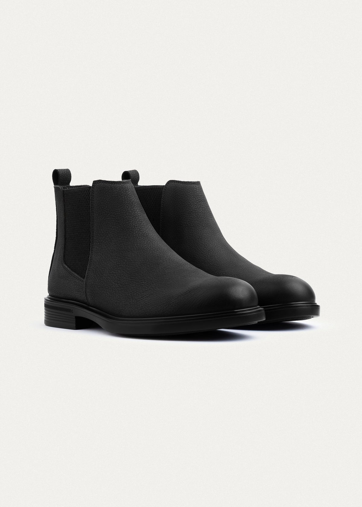 Classic Nubuck Chelsea Boots — Black