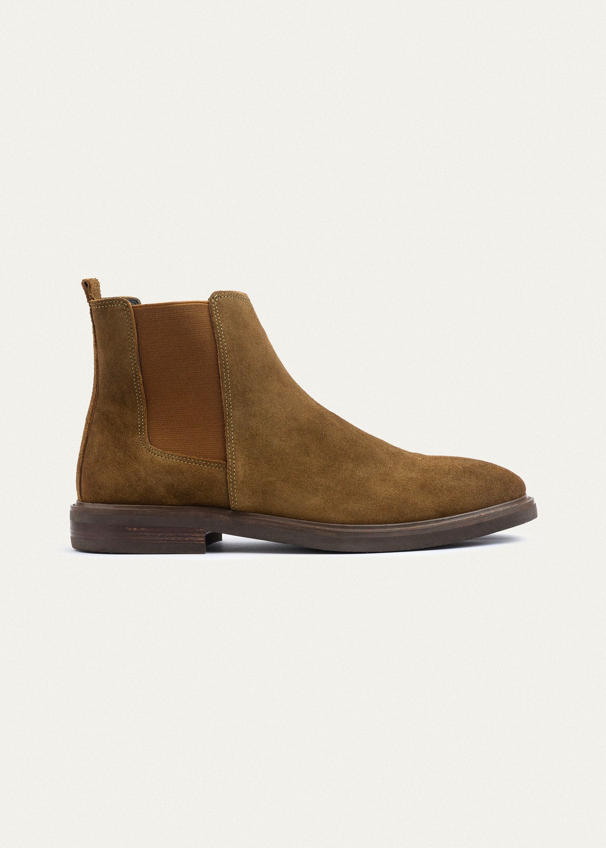 Premium Suede Chelsea Boot — Sandy Brown