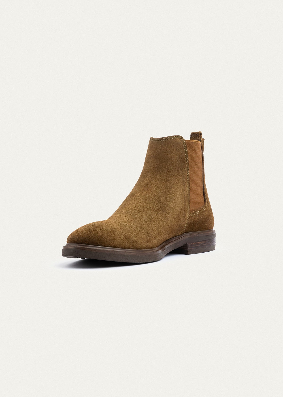 Premium Suede Chelsea Boot — Sandy Brown