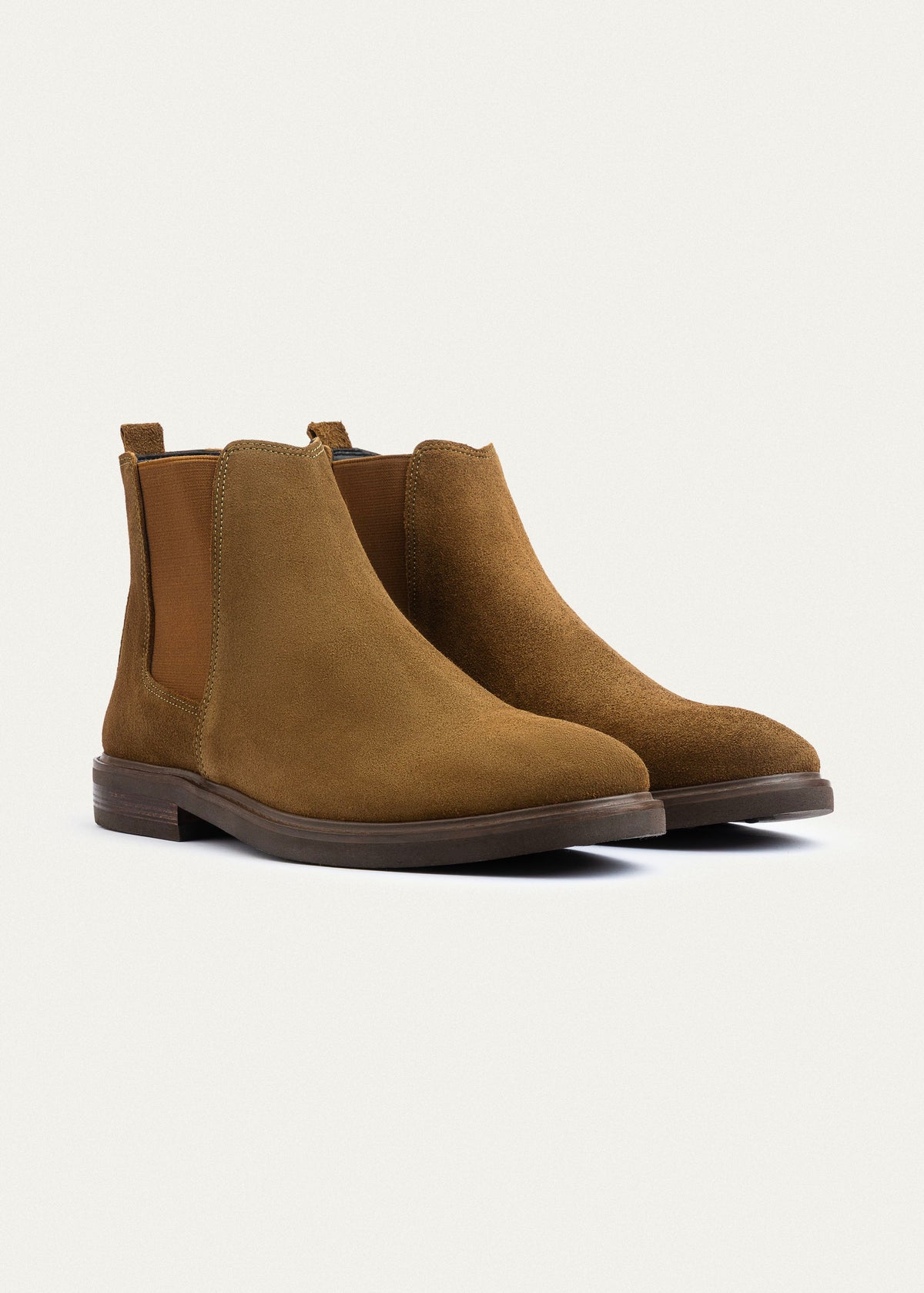 Premium Suede Chelsea Boot — Sandy Brown