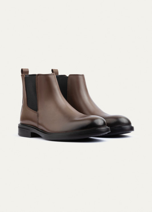 Leather Chelsea Boot — Brown