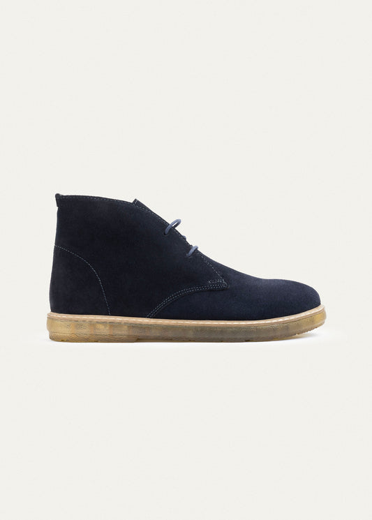 Suede Desert Boot — Navy Blue