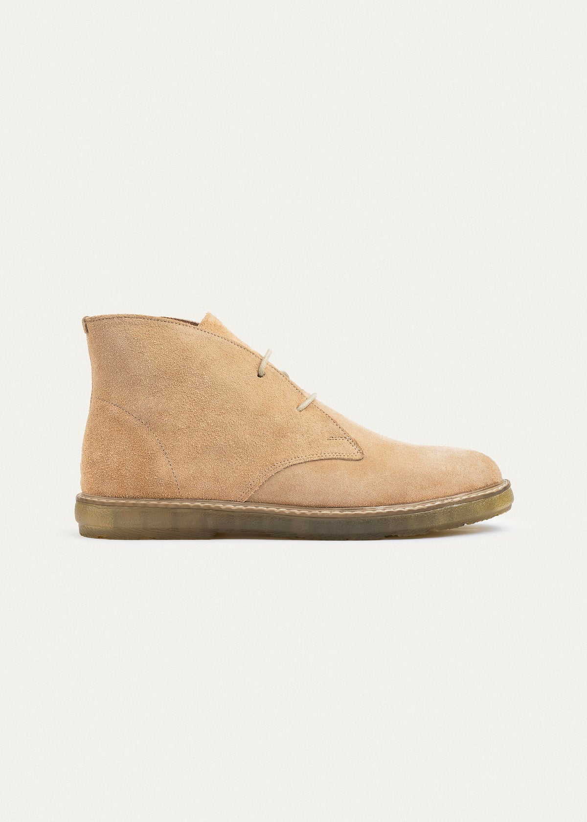 Suede Desert Boot — Beige