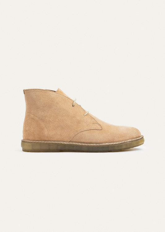 Suede Desert Boot — Beige