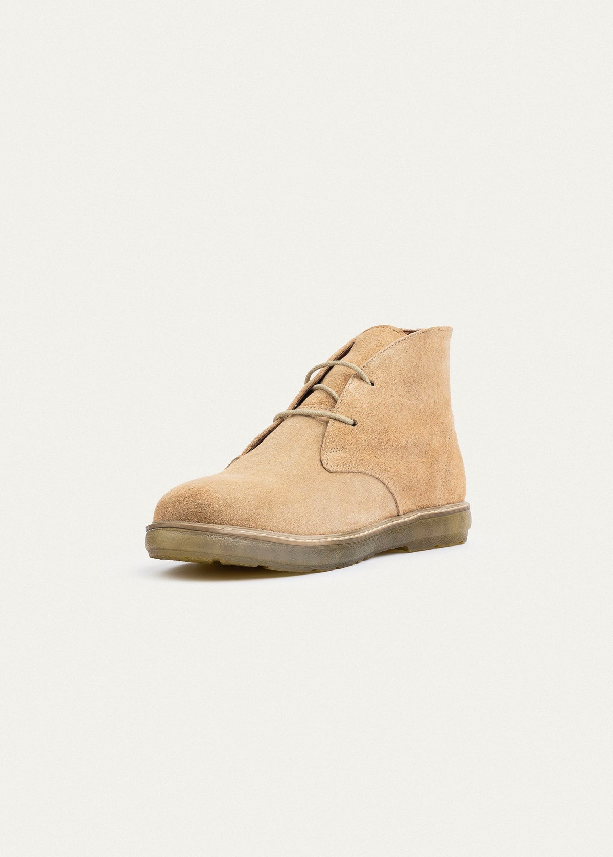 Suede Desert Boot — Beige