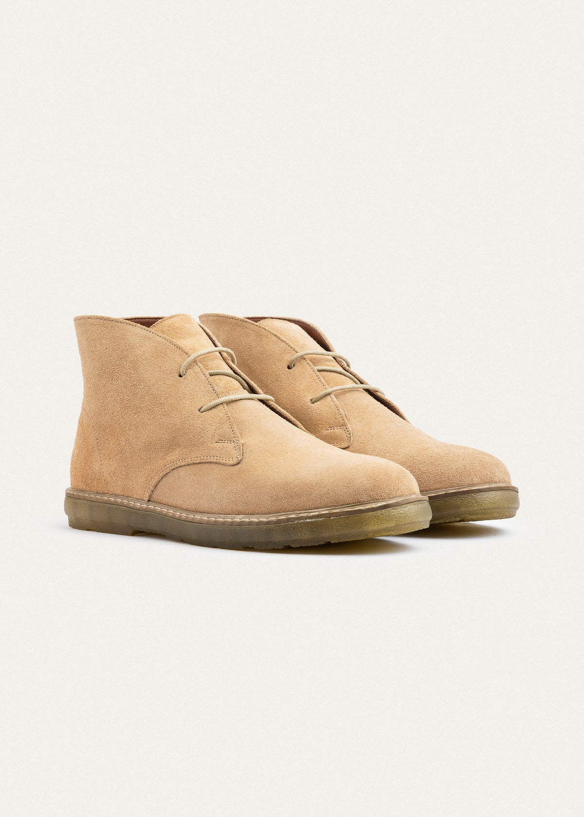 Suede Desert Boot — Beige