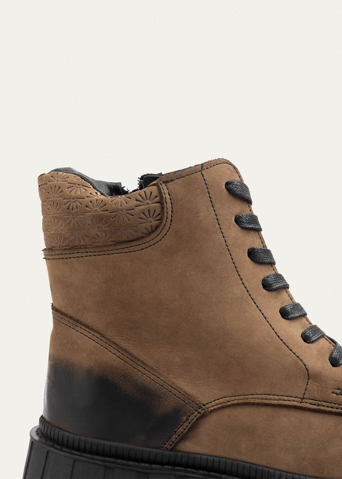 Leather Trail Boot — Sandy Brown
