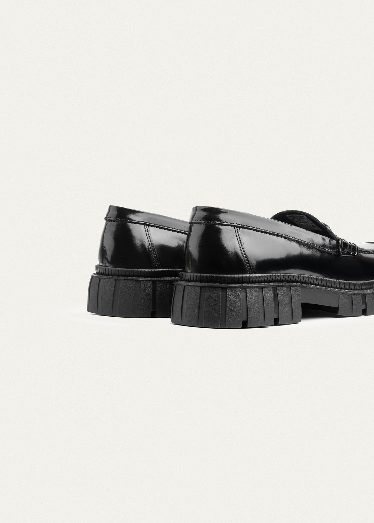 Patent Leather Loafer — Black
