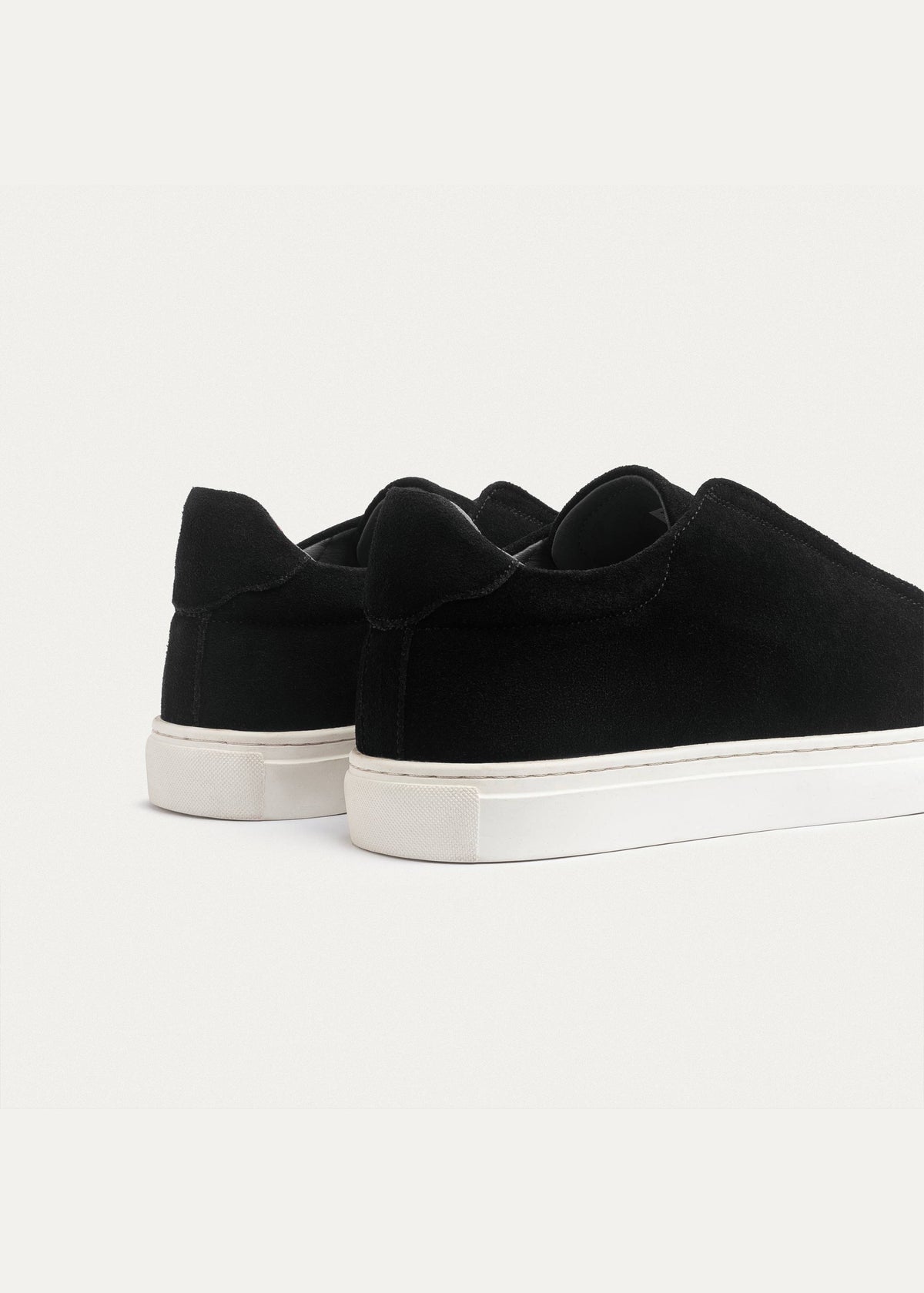 Suede Slip-On Sneaker — Black