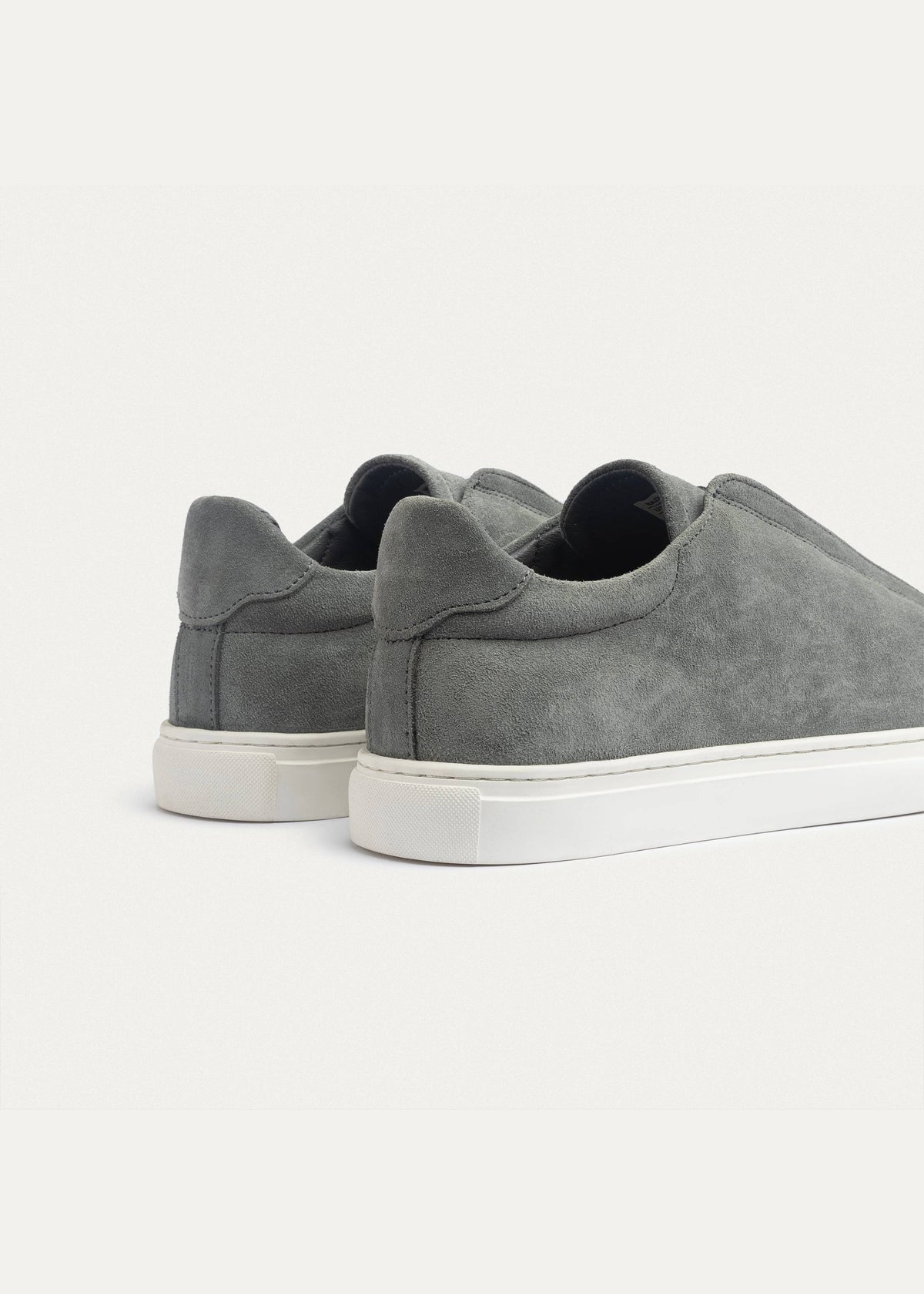 Suede Slip-On Sneaker — Gray