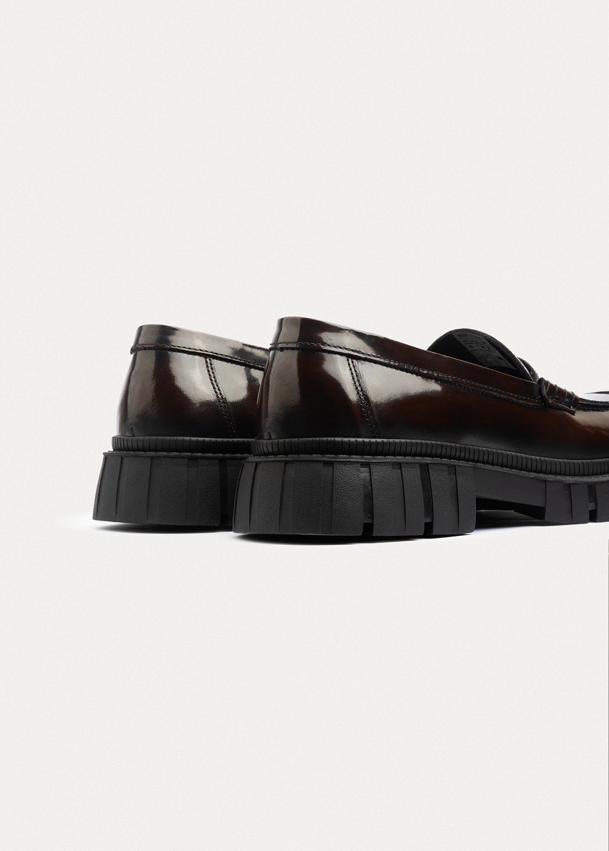 Patent Leather Loafer — Brown