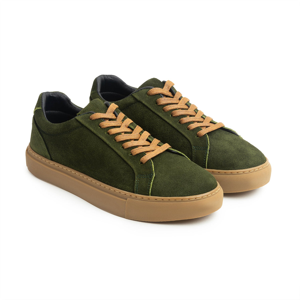 Olive — Suede calf leather