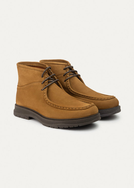 Utility Leather Chukka Boot — Sandy Brown