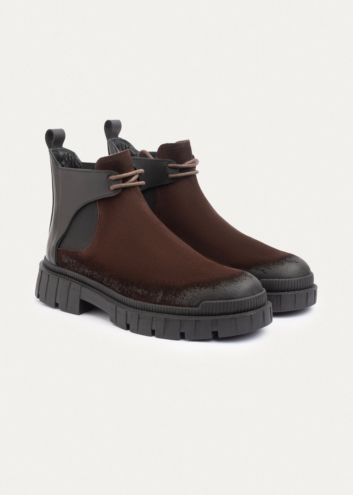 Suede Chelsea Boot — Brown