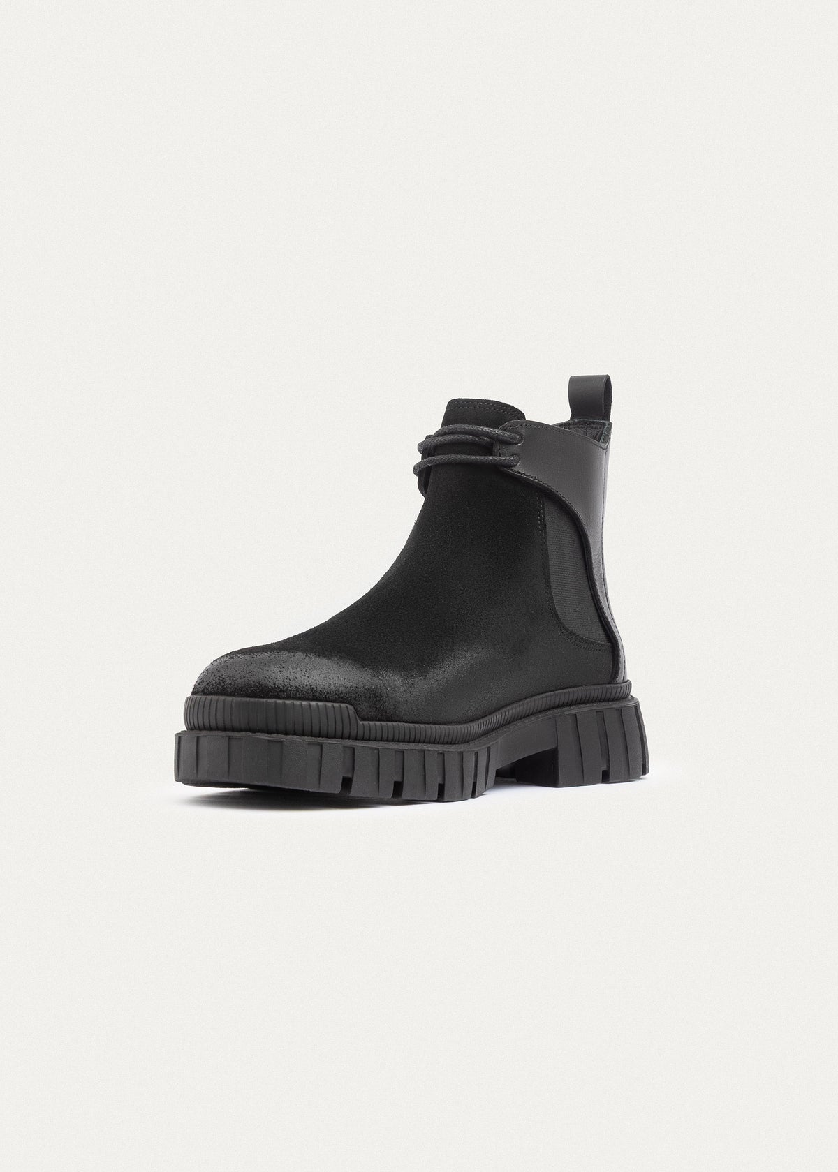 Suede Chelsea Boot — Black