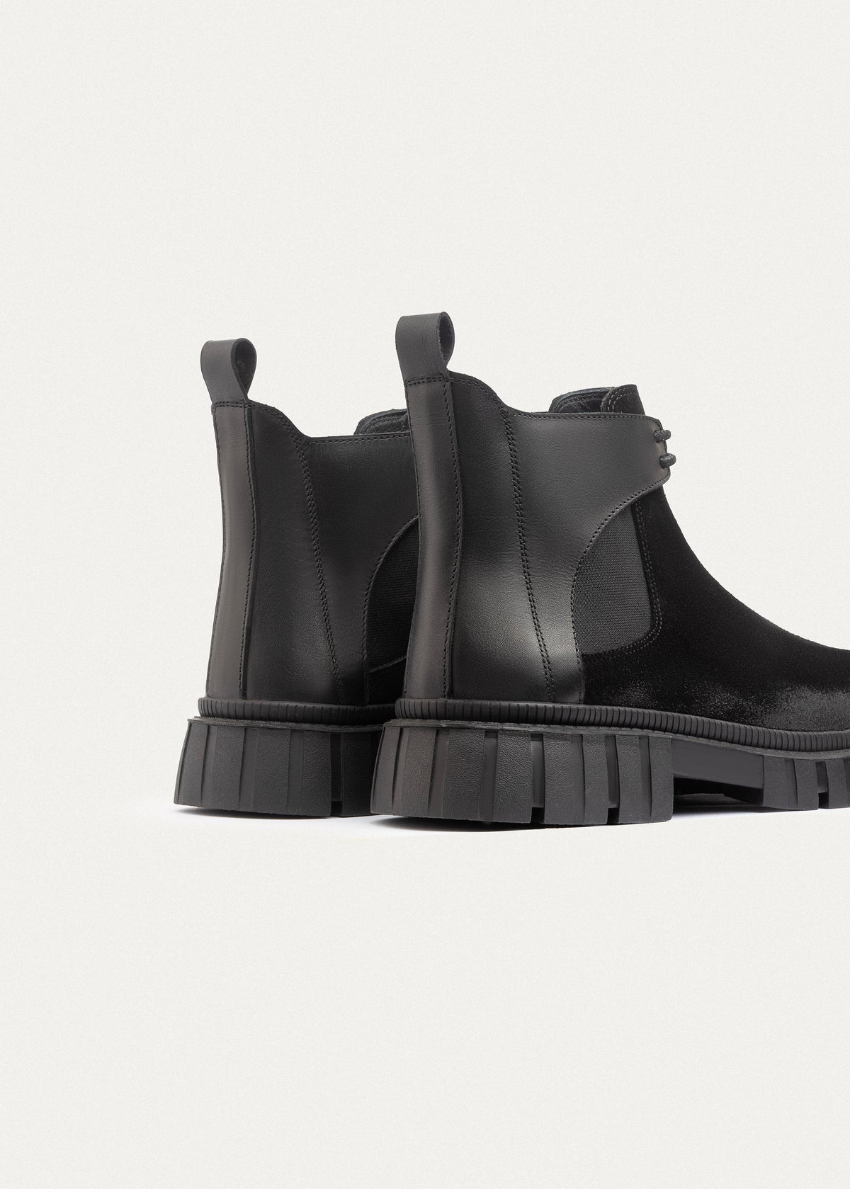 Suede Chelsea Boot — Black