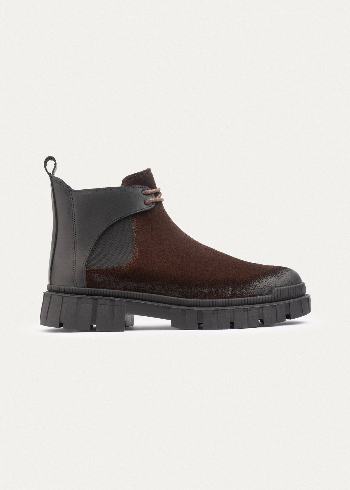 Suede Chelsea Boot — Brown