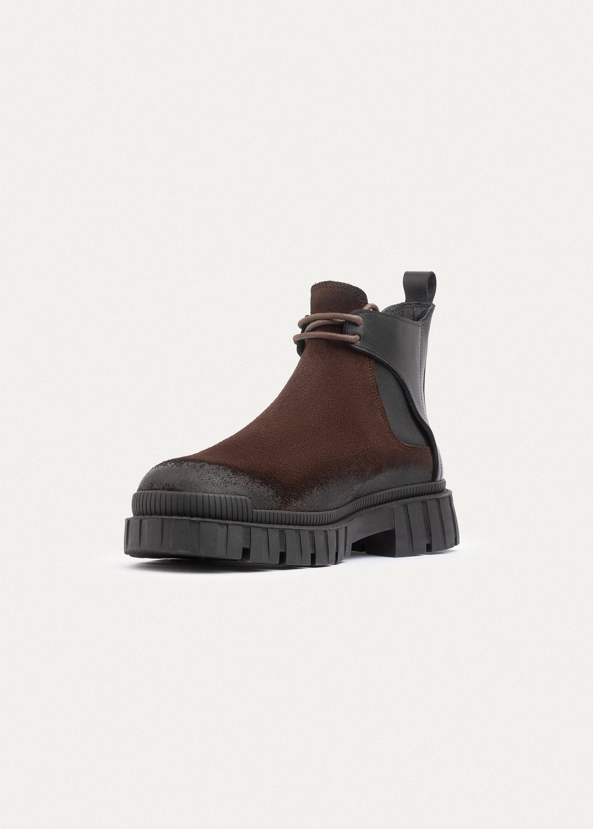 Suede Chelsea Boot — Brown