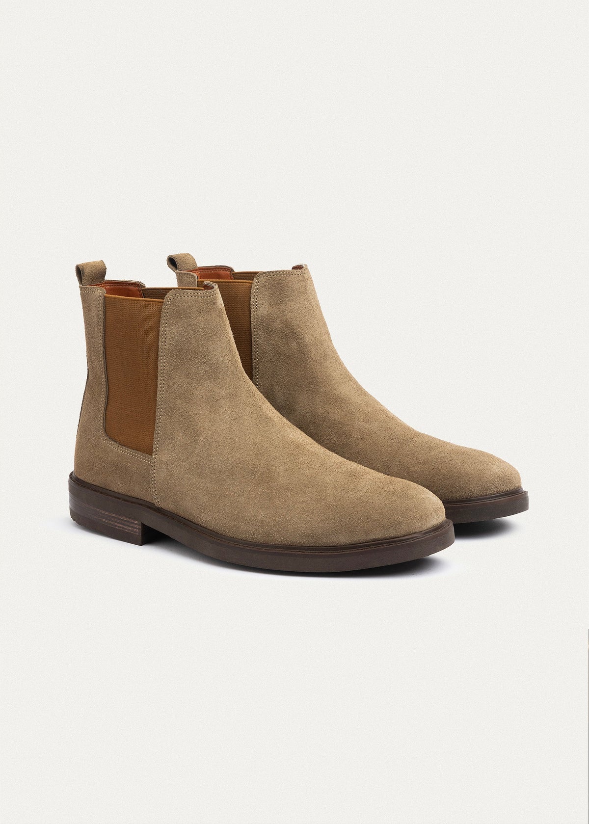 Premium Suede Chelsea Boot — Cafe