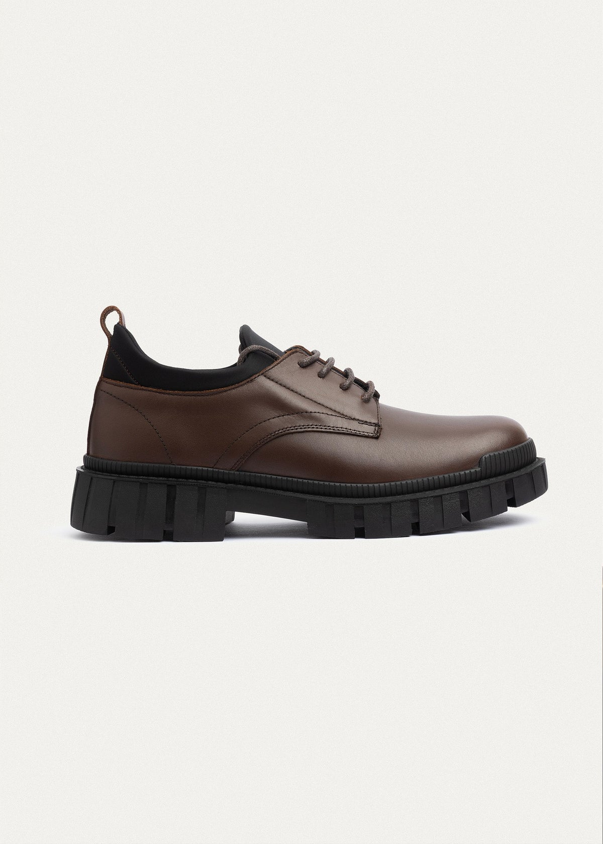 Urban Chunk Lace Shoes — Brown