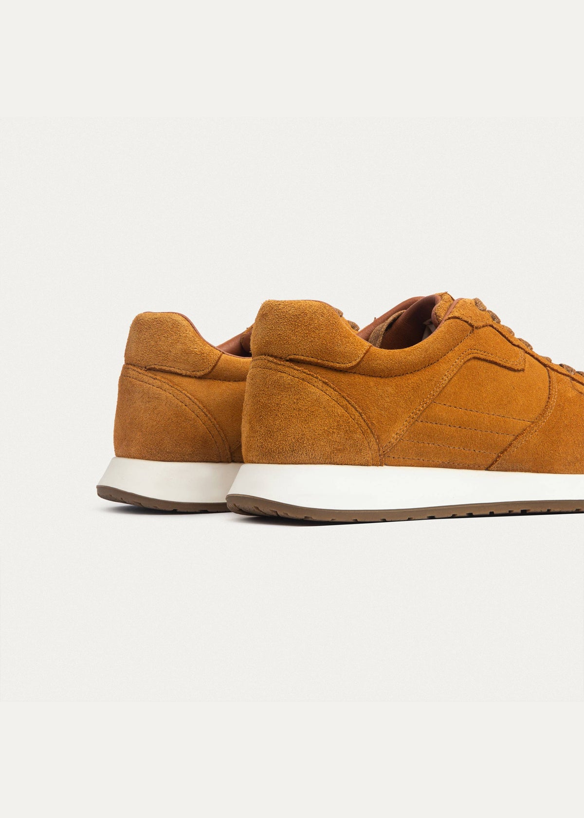 Suede Court Sneaker — Sandy Brown