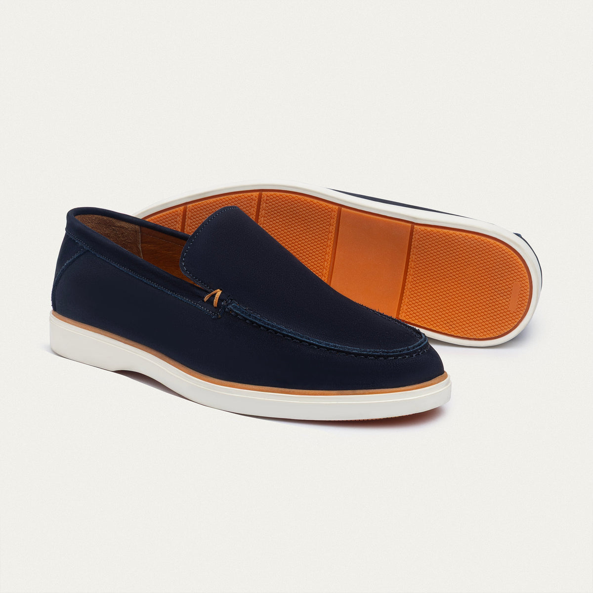 Smart Leather Loafer — Dark Blue