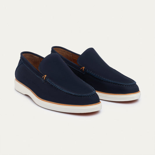 Smart Leather Loafer — Dark Blue