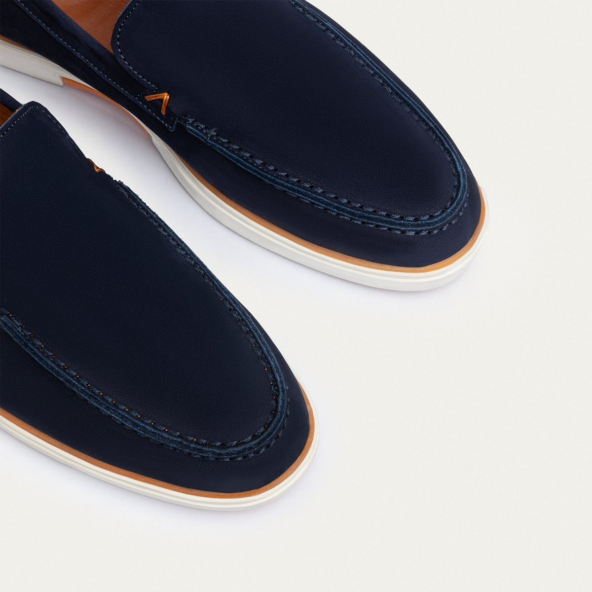 Smart Leather Loafer — Dark Blue