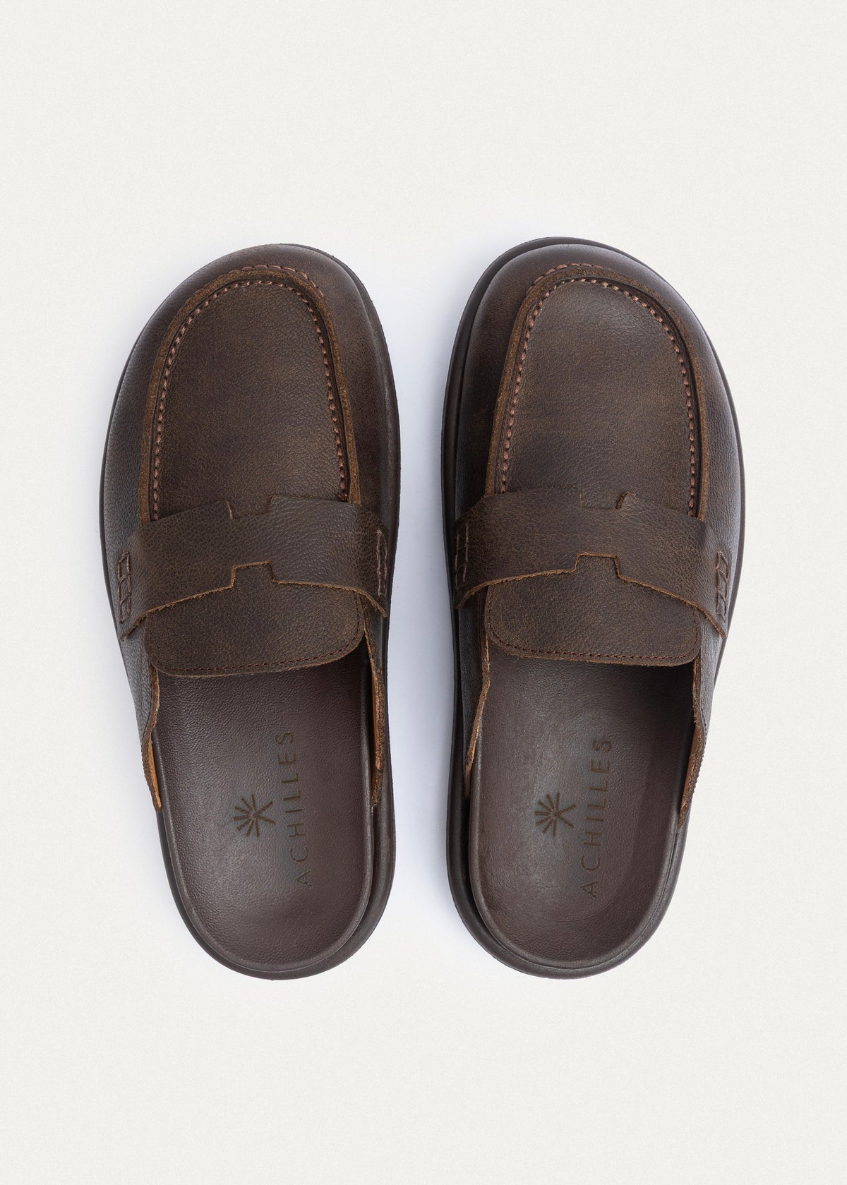Oiled-Tex Leather Loafer — Brown