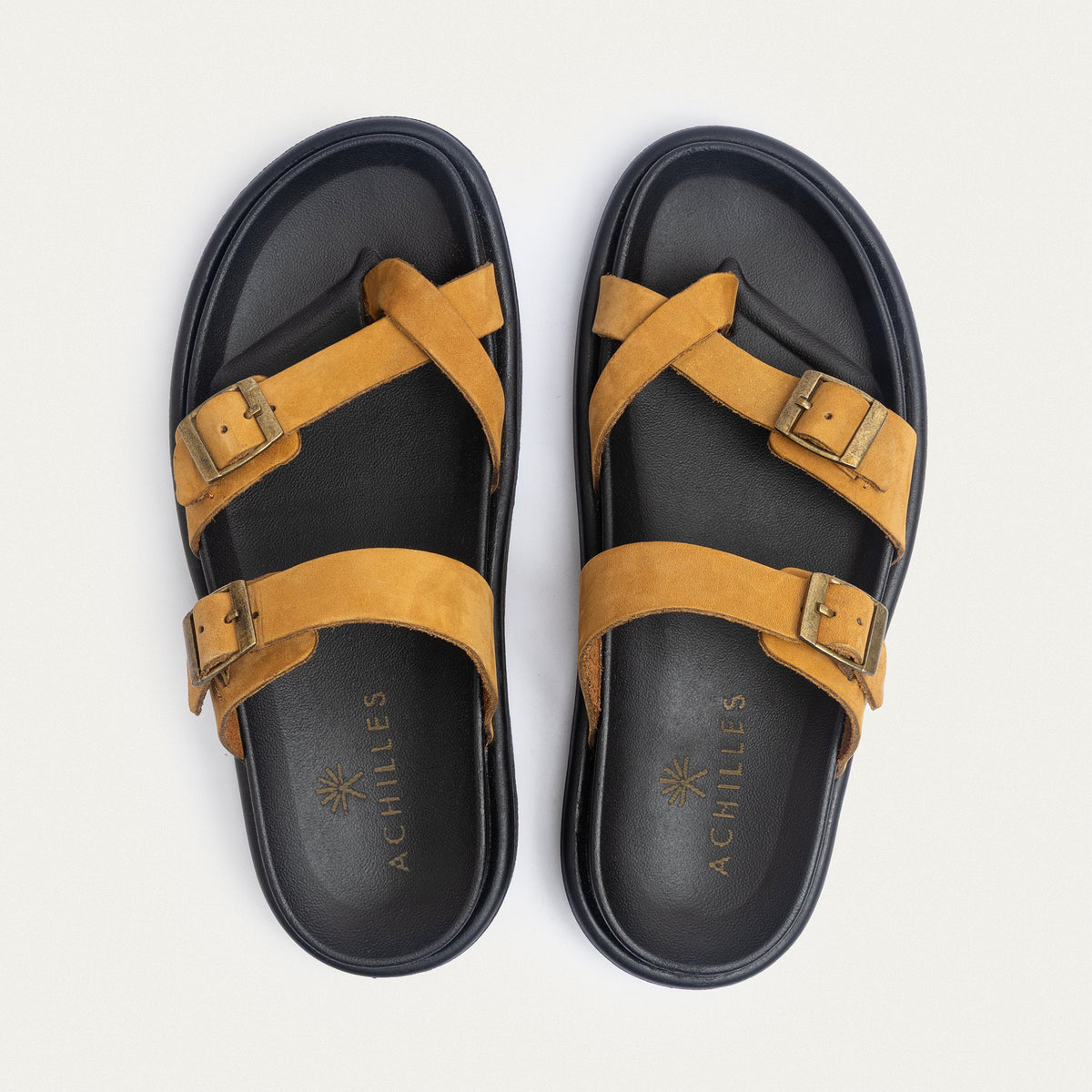 Urban Leather Soft Footbed Sandal — Sandy Brown