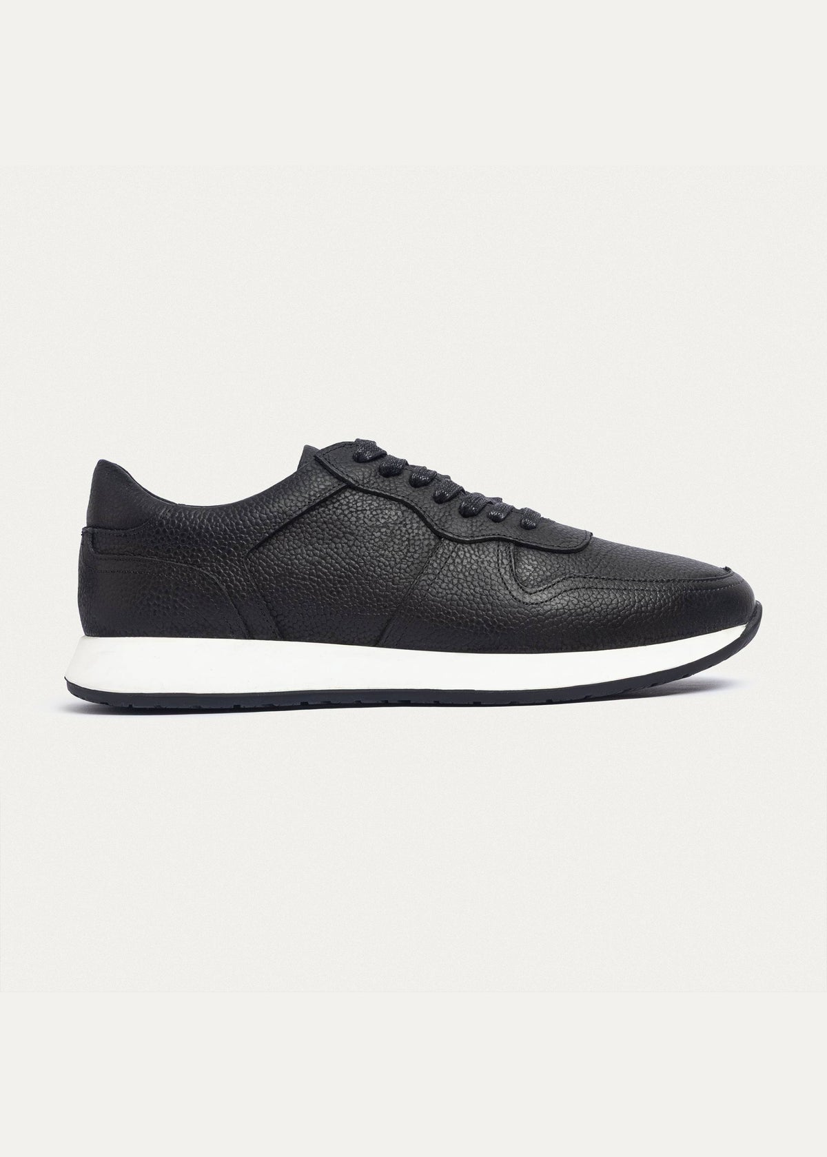 Textured Light Comfort Sneaker — Black