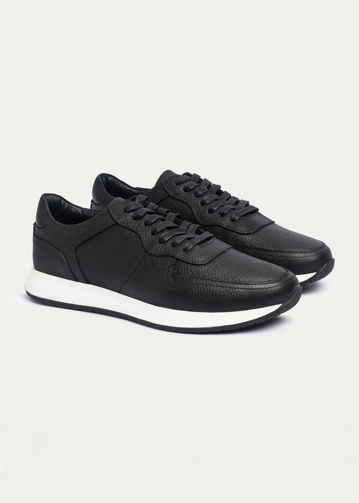 Textured Light Comfort Sneaker — Black
