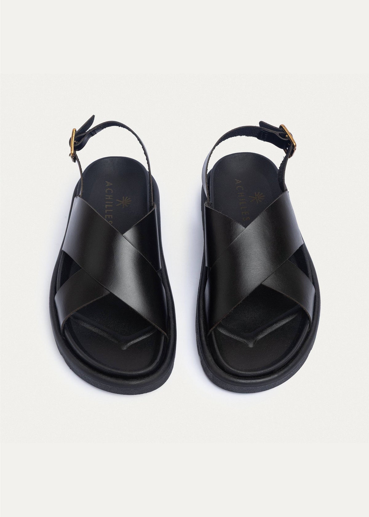 Urban Leather Soft Footbed Sandal II — Black