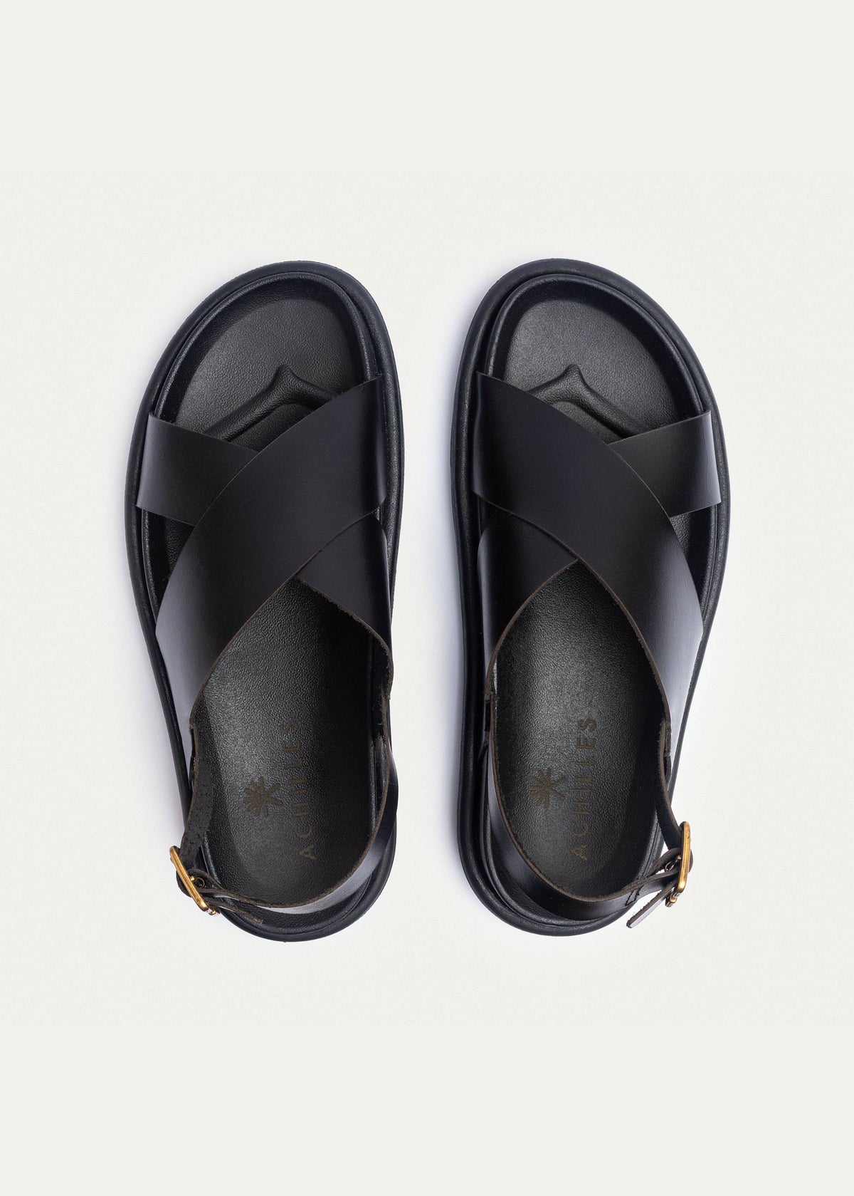 Urban Leather Soft Footbed Sandal II — Black