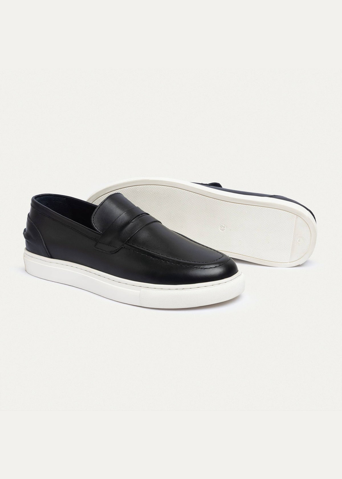 Leather Slip-On Loafer — Black