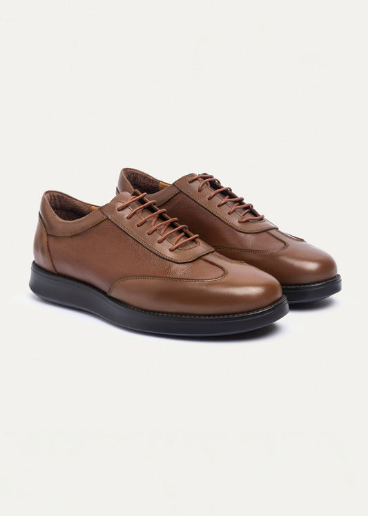 Classic Leather Derby — Tan Brown