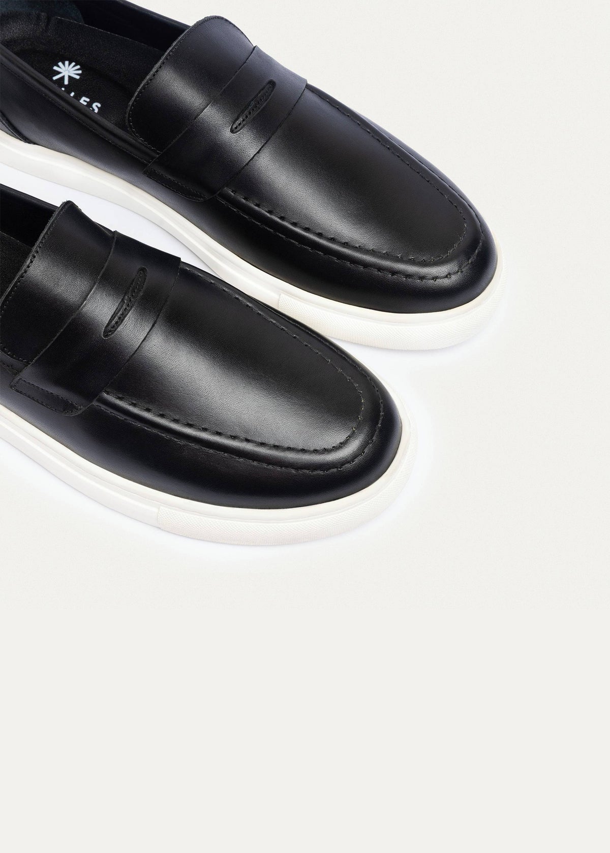 Leather Slip-On Loafer — Black