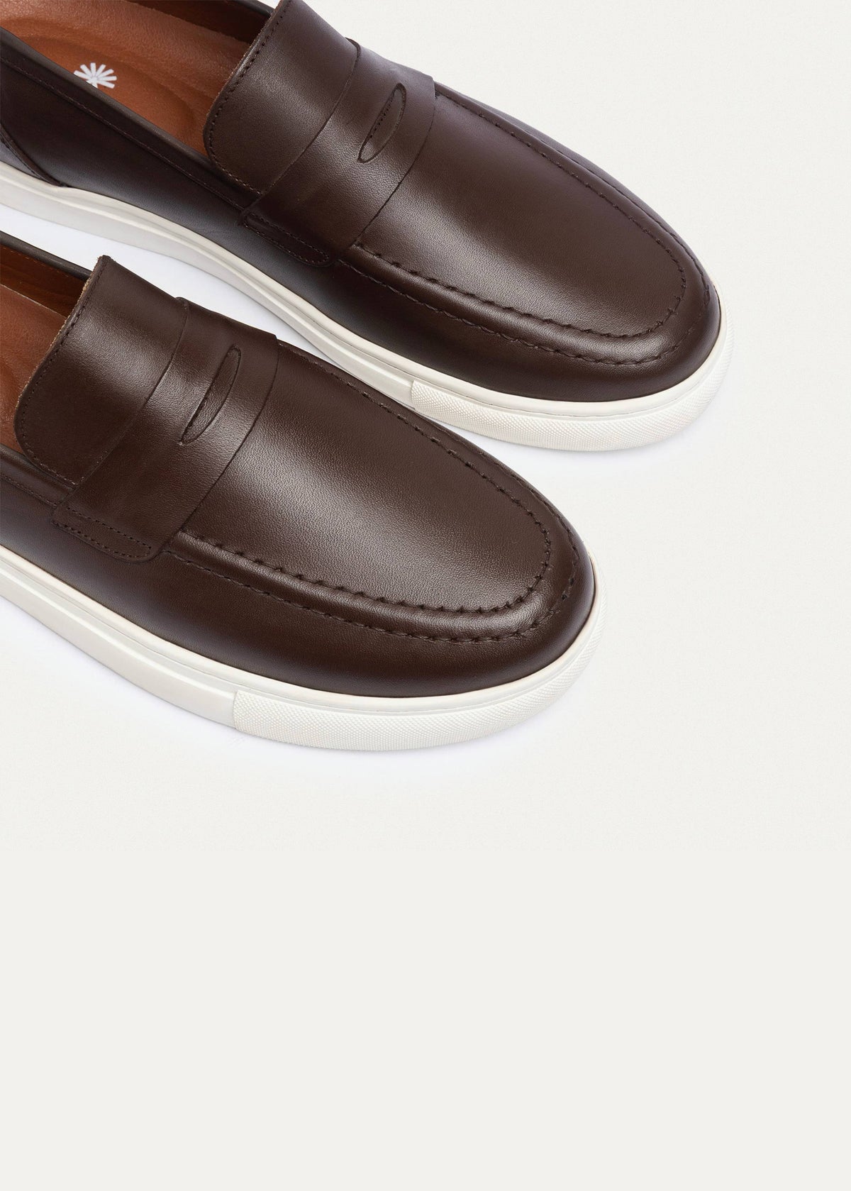 Leather Slip-On Loafer — Brown