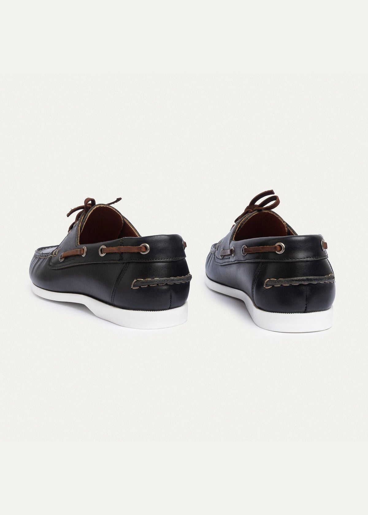 Leather Boat Shoe II — Black