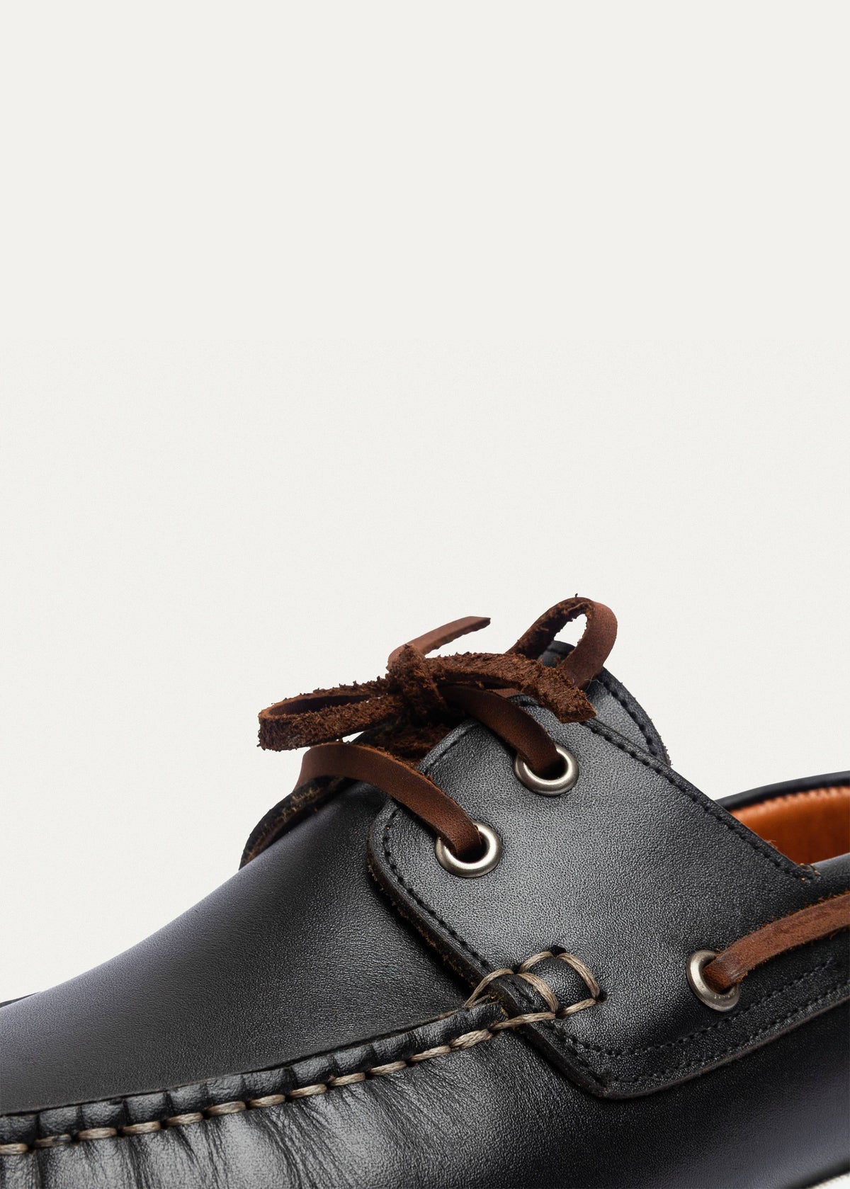 Leather Boat Shoe II — Black