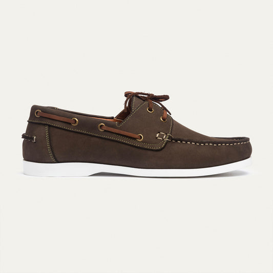 Leather Boat Shoe — Brown
