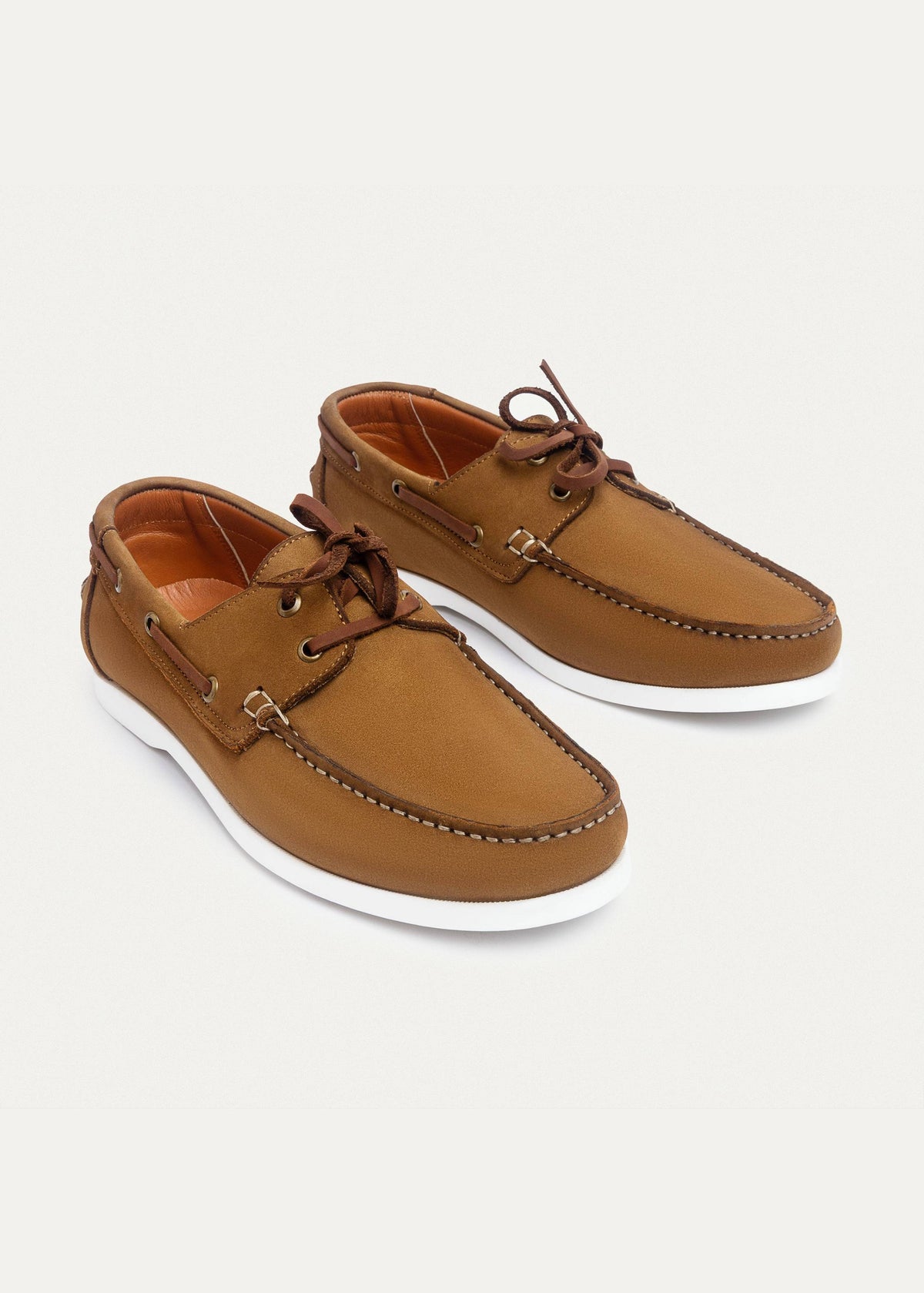 Leather Boat Shoe — Cafe
